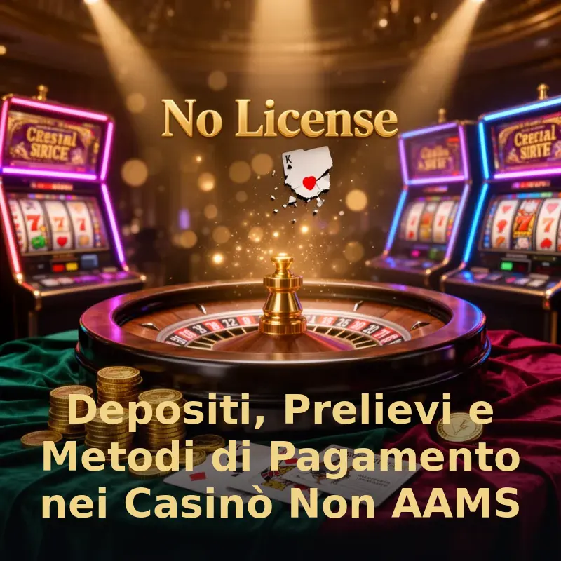 Depositi, Prelievi e Metodi di Pagamento nei Casinò Non AAMS